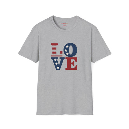 "Freedom & Love" Graphic Tee | Unisex Shirt for July 4th