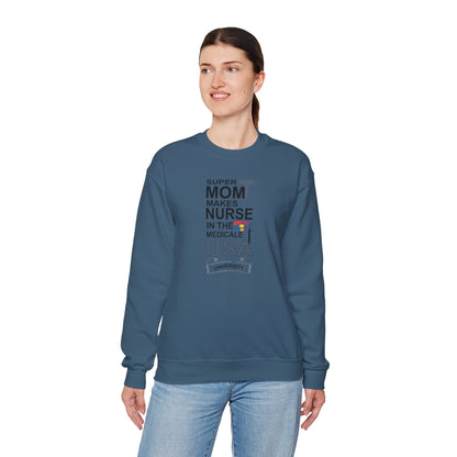 Super Mom Nurse Crewneck Sweatshirt | Medical Gifts, Nursing Sweatshirt
