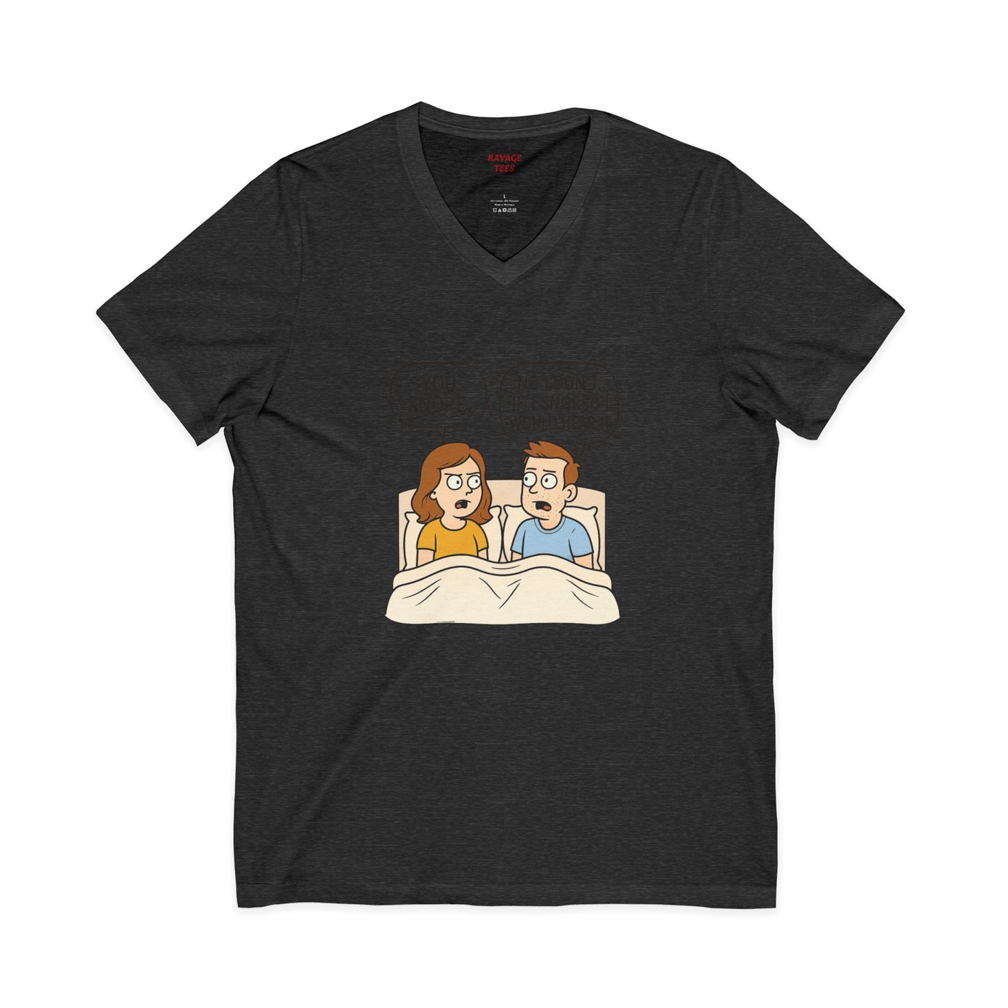 Unisex Comfortable T-Shirt, Humorous Sleepwear, Gift for Couples, Quirky Bedtime Shirt, Relationship Humor