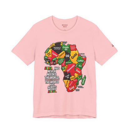Africa Map “Africa Has Never Needed the World” Graphic Tee