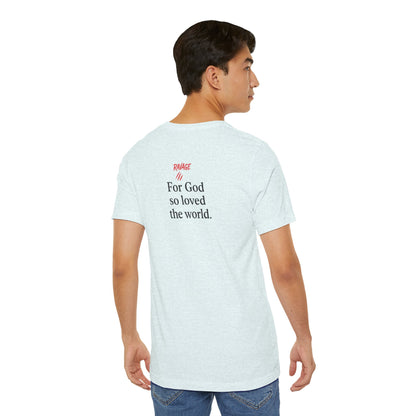 **JOHN 3:16 Faith-Inspired Unisex Tee – Christian Scripture T-Shirt, Religious Apparel, Inspirational Gift, Bible Verse Faith Shirt**