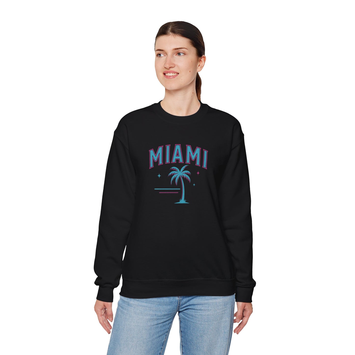 RAVAGE Miami City Vibe Unisex Crewneck Sweatshirt