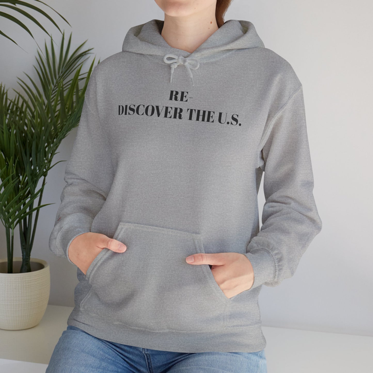Unisex Hoodie - Rediscover the U.S. - Cozy Travel Apparel for Adventurers, Perfect for Gifts, Casual Wear, Explore America, Travel Memories