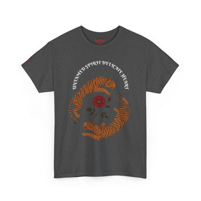 Black Tiger & Rose Graphic Tee
