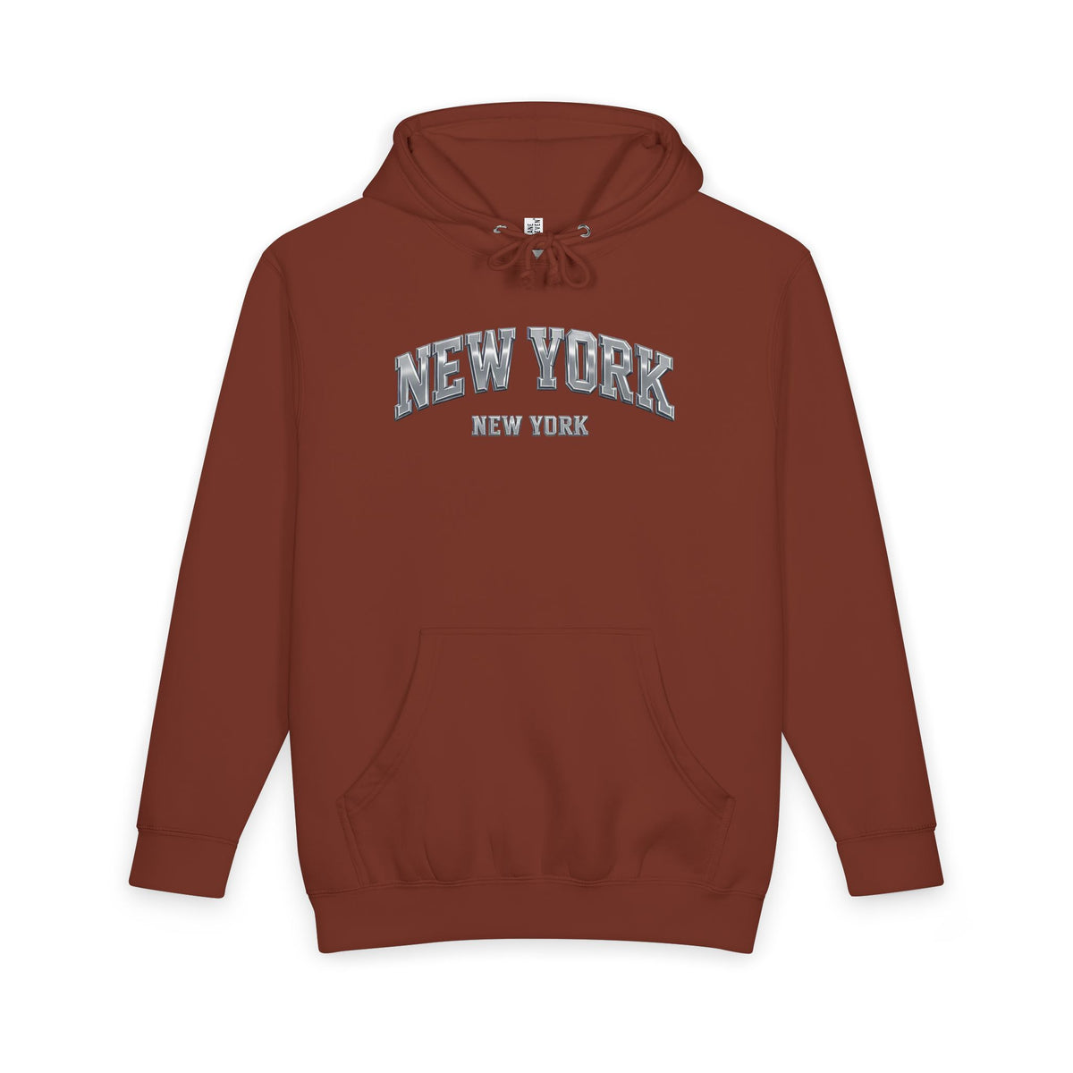 New York Arch Logo Hoodie — Vintage Collegiate Pullover