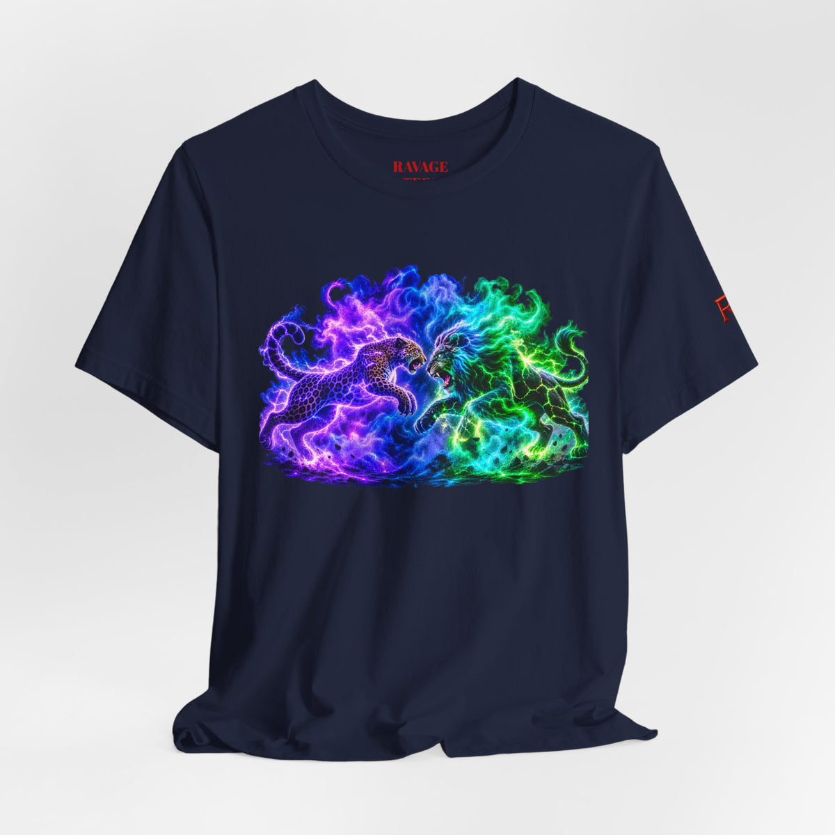 Neon Nebula Predator Clash Graphic Tee