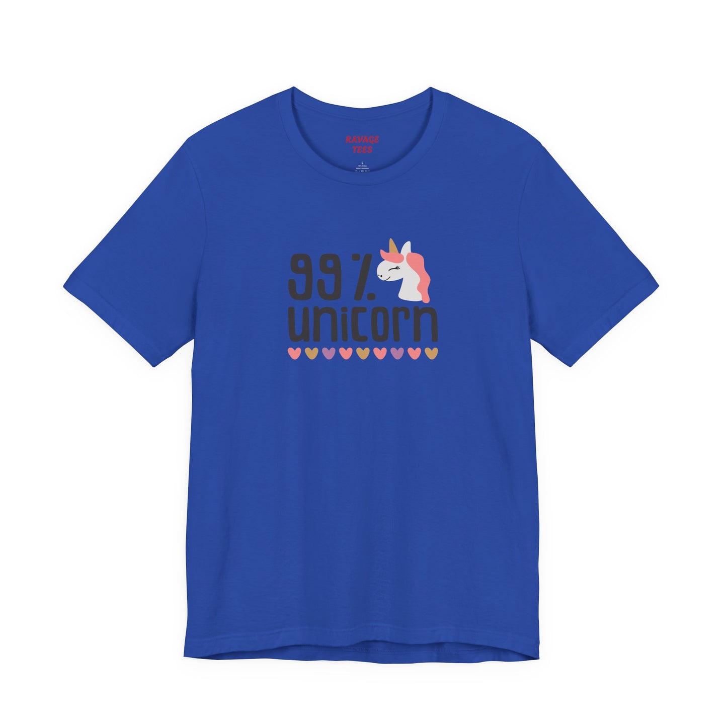 99% Unicorn Tee: Funny, Whimsical Graphic T-Shirt for All Ages