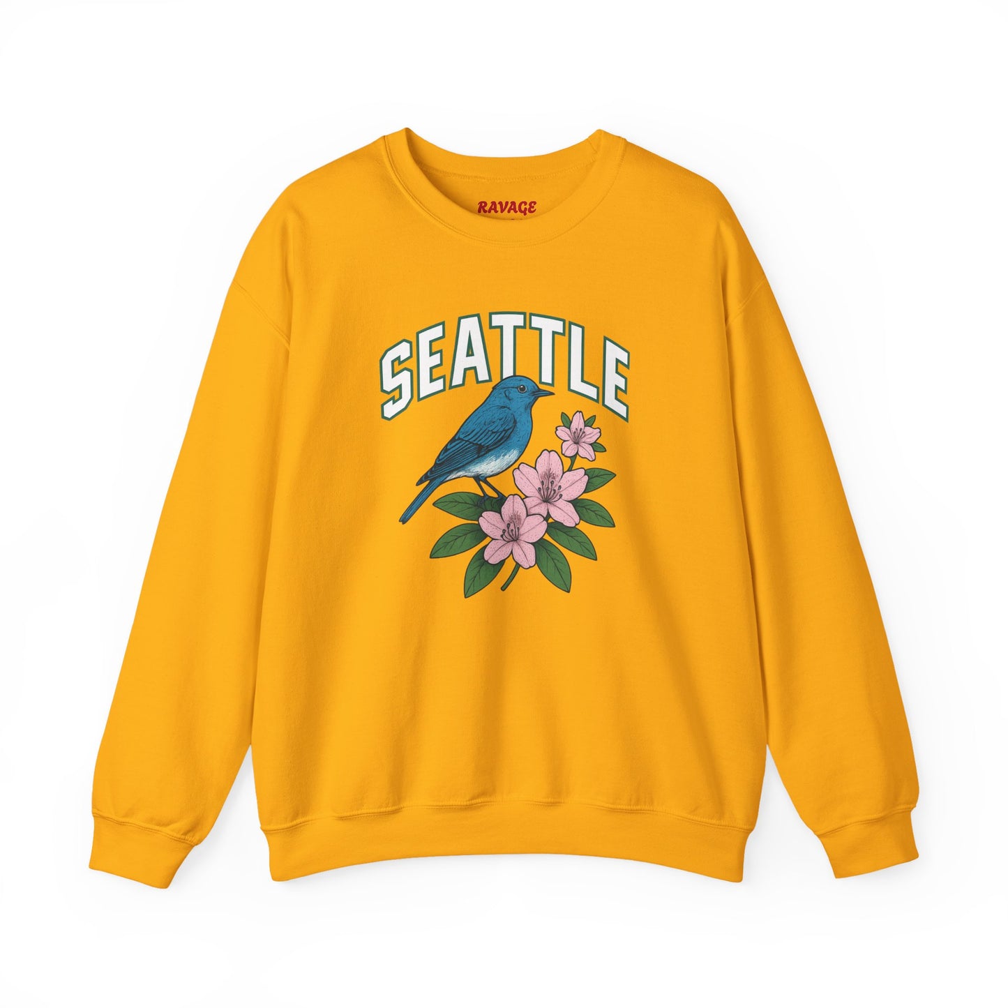 RAVAGE Seattle Vibe Unisex Crewneck Sweatshirt-Cozy Street wear