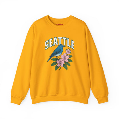 RAVAGE Seattle Vibe Unisex Crewneck Sweatshirt-Cozy Street wear
