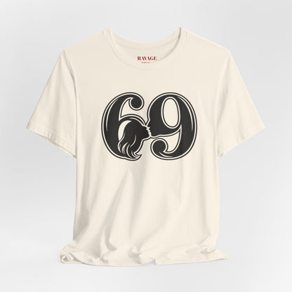 69 Retro Swirl Number Tee