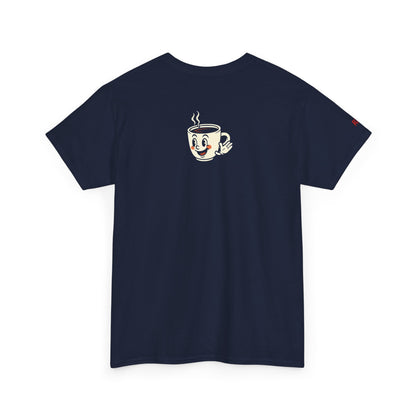 Coffee Lover's Unisex Tee - I Run on Chaos and Caffeine, Funny T-Shirt, Gift for Coffee Enthusiasts, Casual Wear, Relaxed Fit