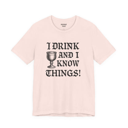 Funny Drinking Quotes Tee | Unisex Party T-Shirt | Alcohol Humor