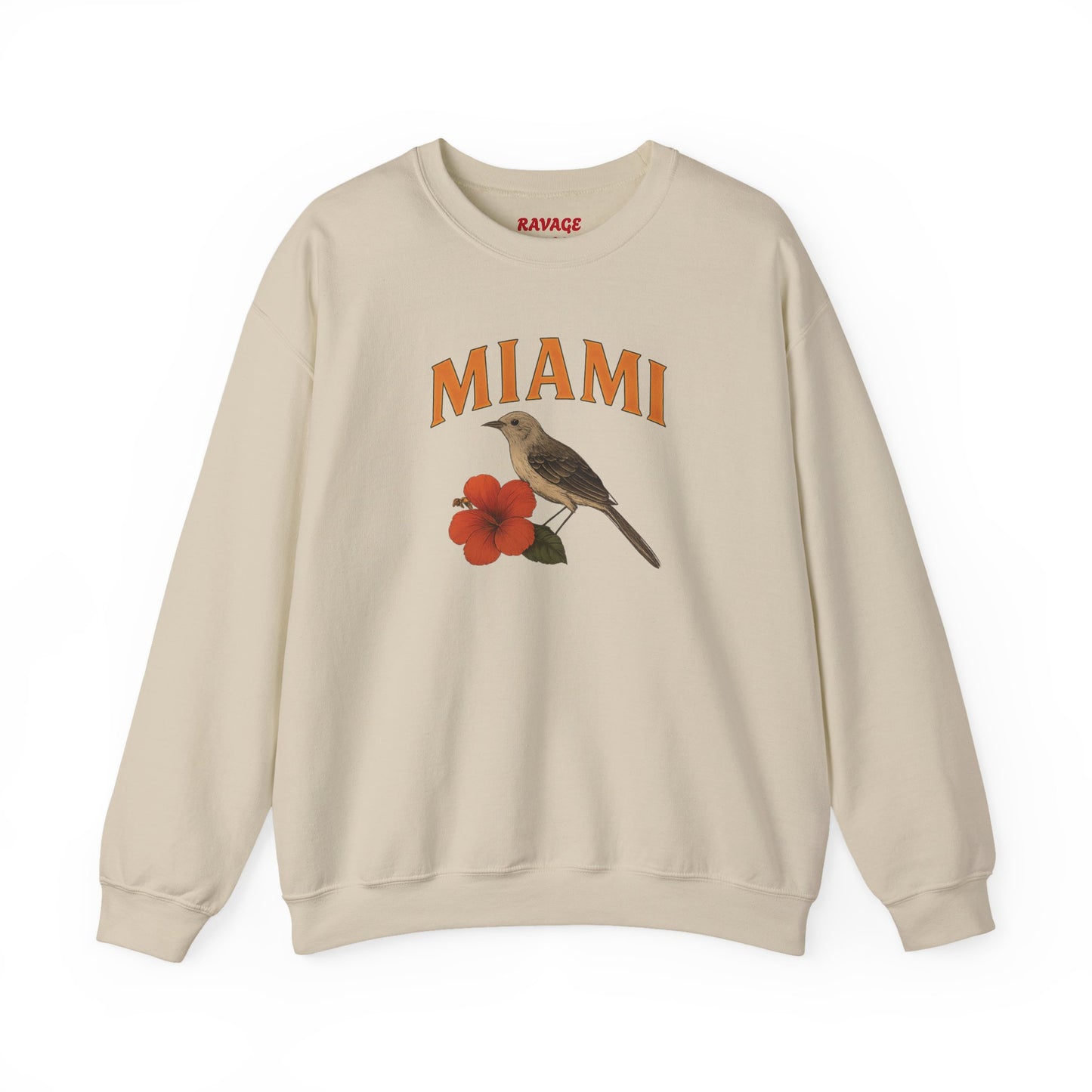 RAVAGE Miami's City Vibe Unisex Crewneck Sweatshirt-Cozy Street Gear