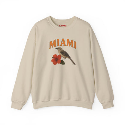 RAVAGE Miami's City Vibe Unisex Crewneck Sweatshirt-Cozy Street Gear