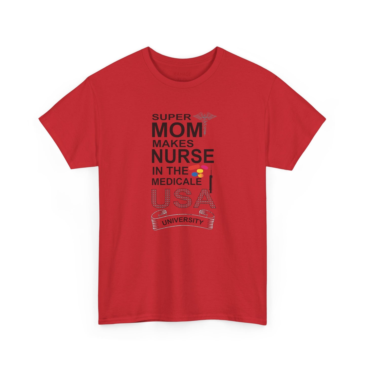 Super Mom Nurse Tee, Unisex Cotton T-Shirt for Nurses
