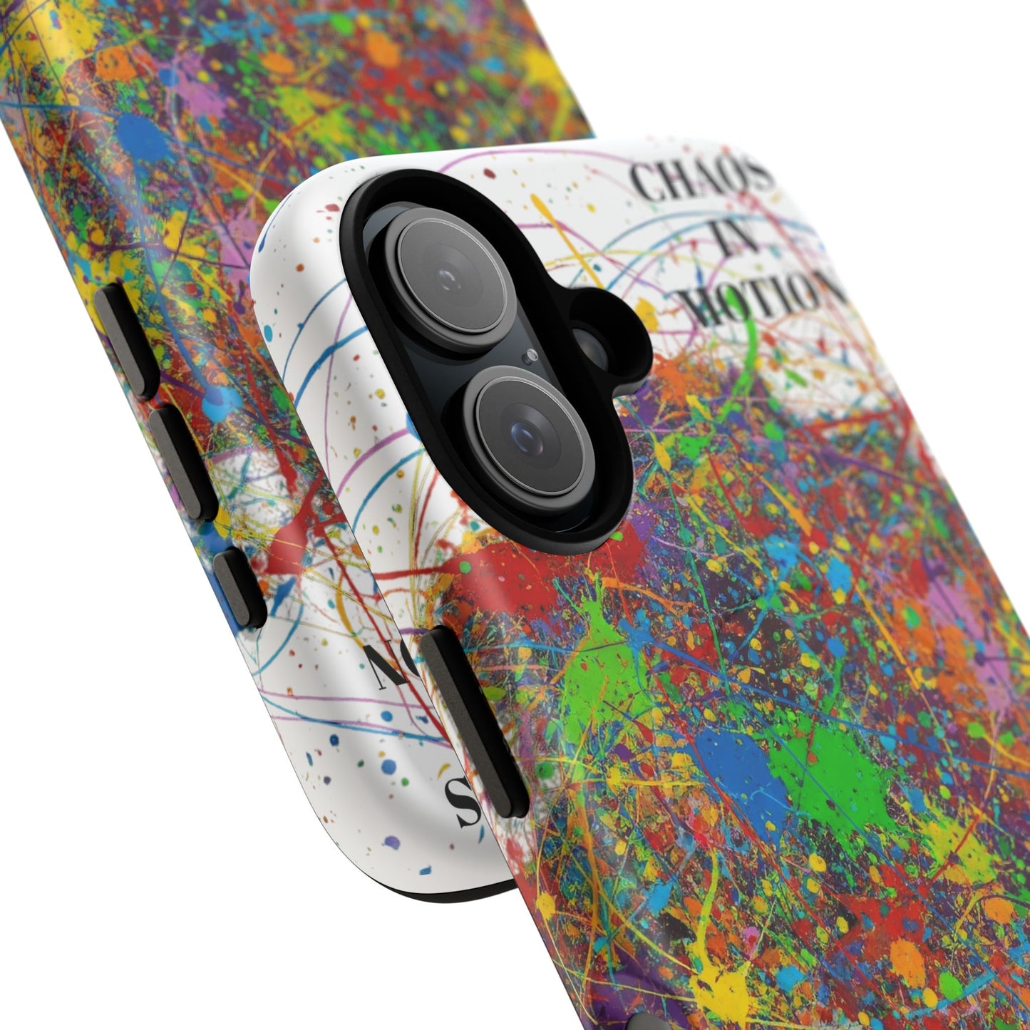 Vibrant Tough Phone Case with Abstract Design – Chaos in Motion Phone Case