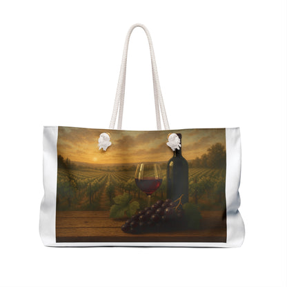 Wine-Themed Weekender Bag
