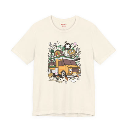 Cute Vintage Street Food Van Tee