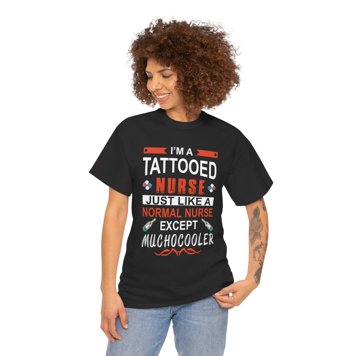 Tattooed Nurse Tee - Unisex Cotton Shirt for Nurse Appreciation, Medical Humor Tee, Fun [...]