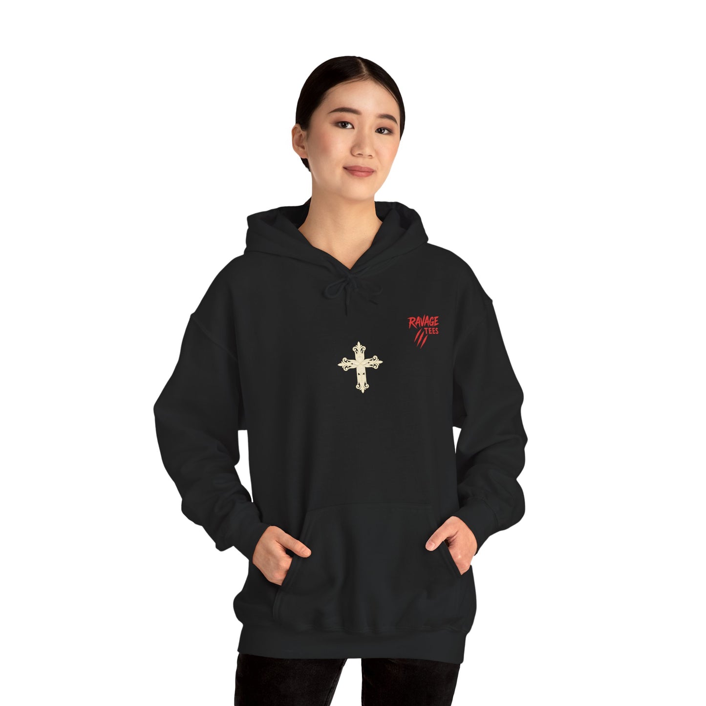 Prayer Is My Power Move Hoodie — Christian Cross Graphic Hoodie