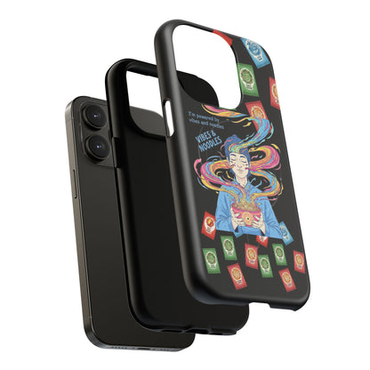 Noodle Lover Phone Case: Vibrant Cute Foodie Magnetic Anime Style