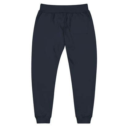Embroidered '7' Logo Fleece Sweatpants — Cozy White Joggers
