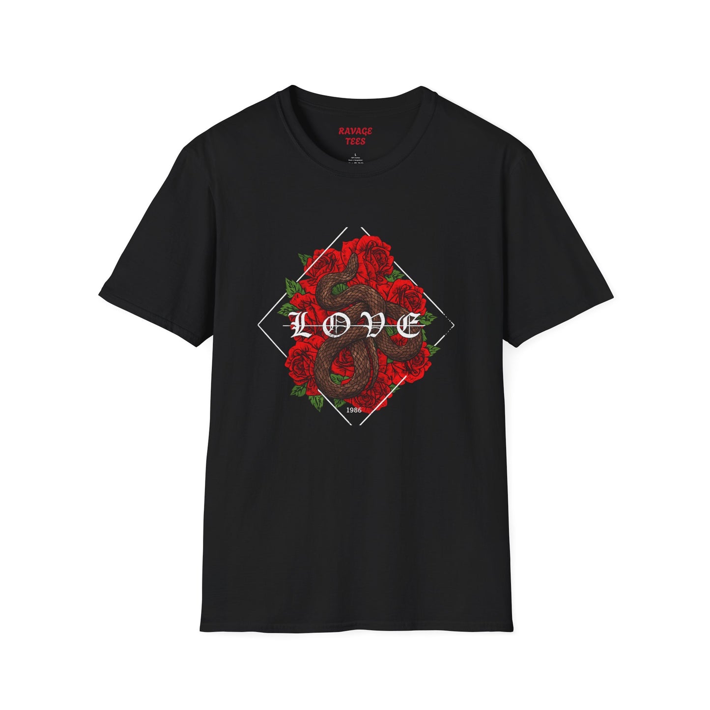 Romantic Floral Love Tee, Unisex Rose T-Shirt