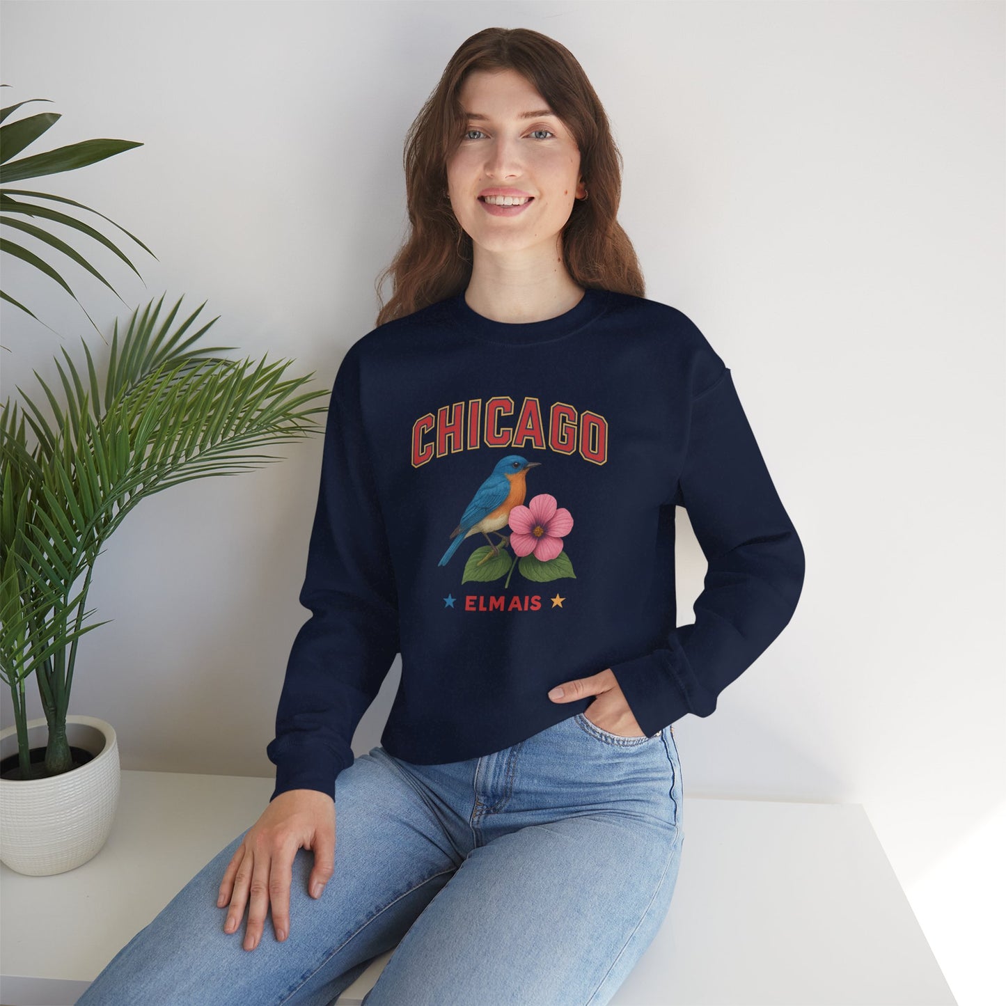 RAVAGE Chicago City Vibe Unisex Crewneck Sweatshirt