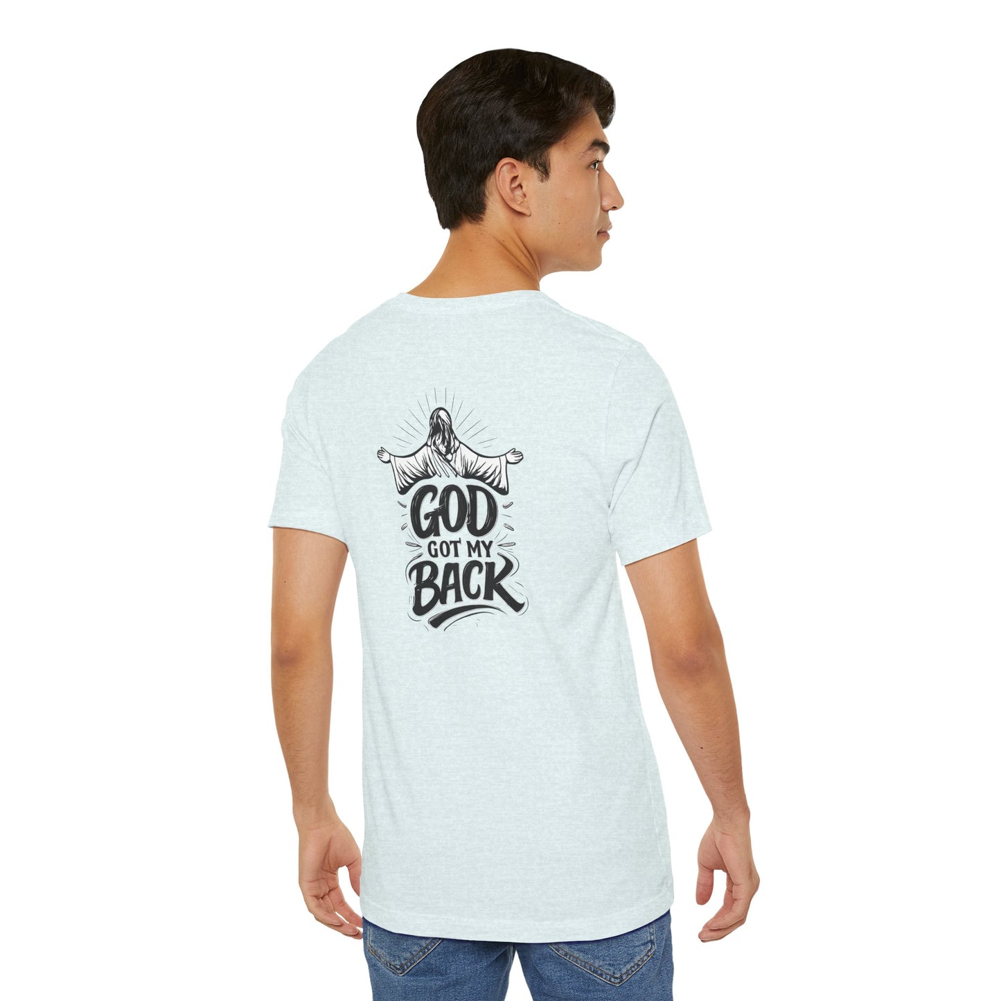 Faith Graphic Tee — 'God Got My Back' Christian T-Shirt