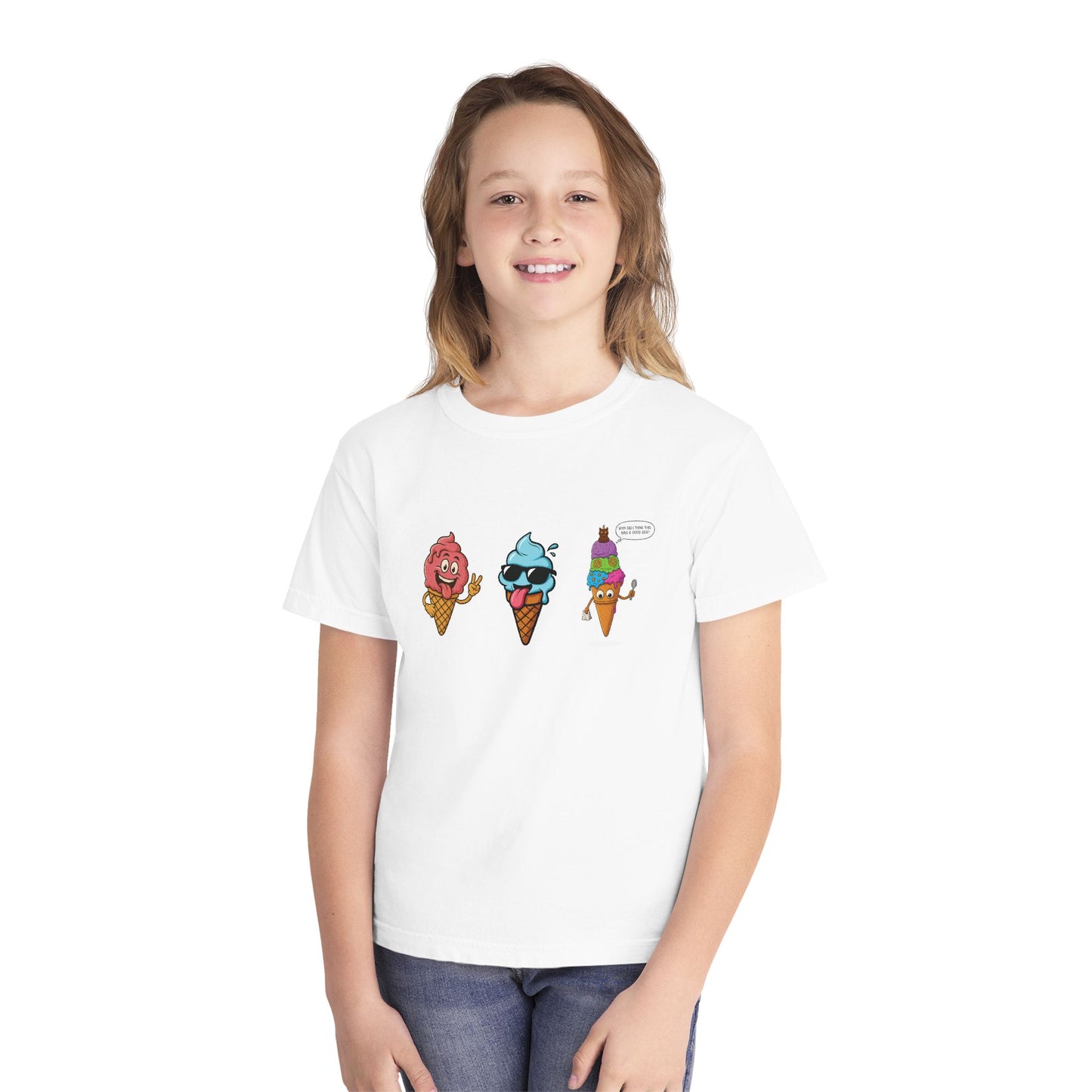 Cool Ice Cream Youth Tee: Fun Midweight Summer T-Shir