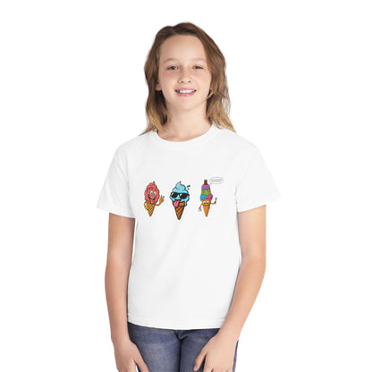 Cool Ice Cream Youth Tee: Fun Midweight Summer T-Shir
