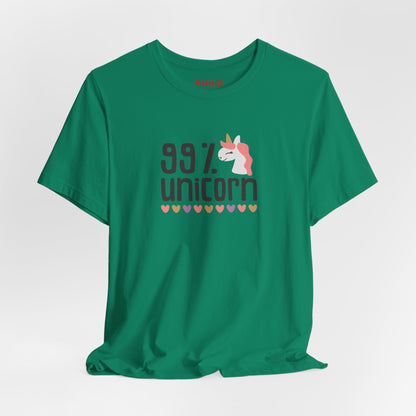 99% Unicorn Tee: Funny, Whimsical Graphic T-Shirt for All Ages
