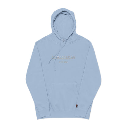 Shutt1eman Embroided Vintage Pigment Black-Dyed Hoodie