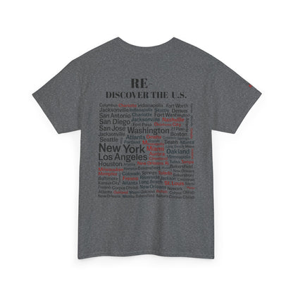RE-DISCOVERVER the U.S. Unisex Heavy Cotton Tee