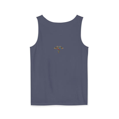 Tattooed Nurse Garment-Dyed Tank Top, Gift for Nurses, Casual Summer Wear
