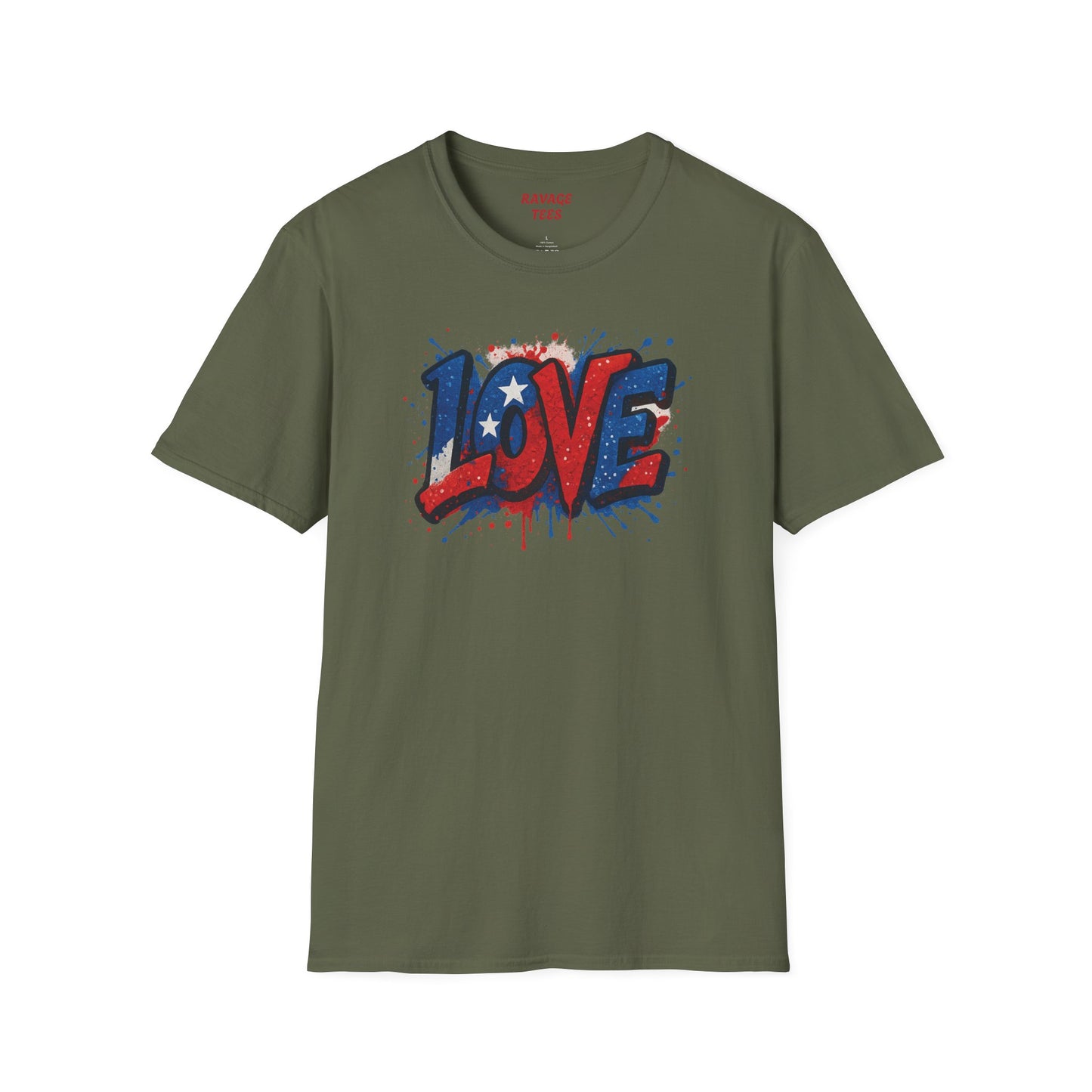 "Freedom & Love" Tee: Unisex 4th of July Graphic Shirt Gift
