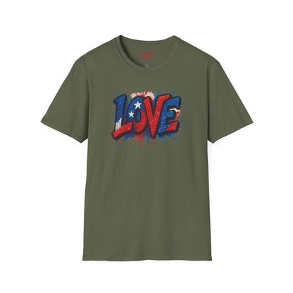 "Freedom & Love" Tee: Unisex 4th of July Graphic Shirt Gift
