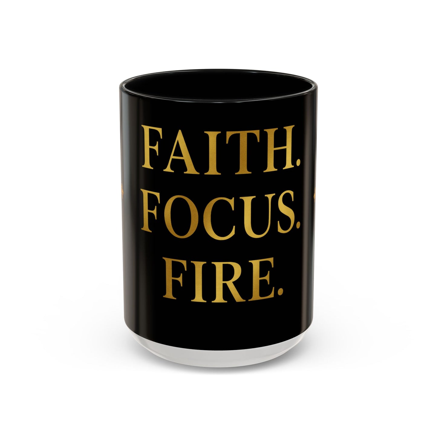 Faith-Inspired Coffee Mug - Motivational Black Mug for Daily Inspiration, Gift for Christians, Office Decor, Home Beverage