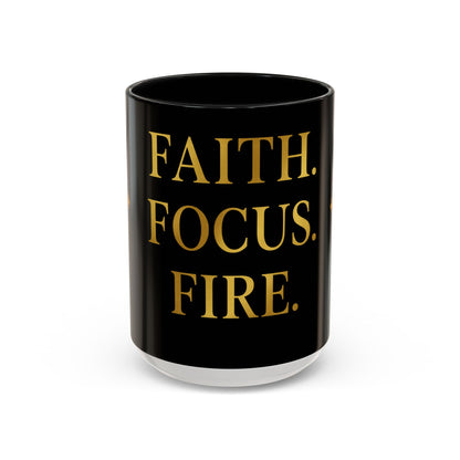 Faith-Inspired Coffee Mug - Motivational Black Mug for Daily Inspiration, Gift for Christians, Office Decor, Home Beverage