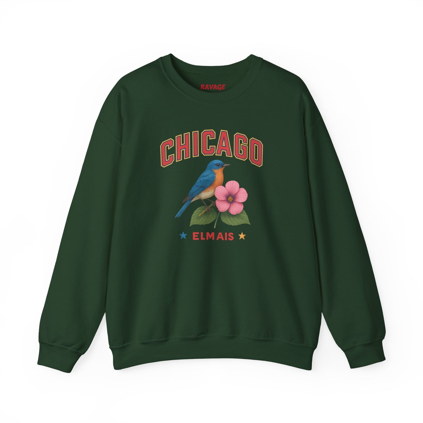 RAVAGE Chicago City Vibe Unisex Crewneck Sweatshirt