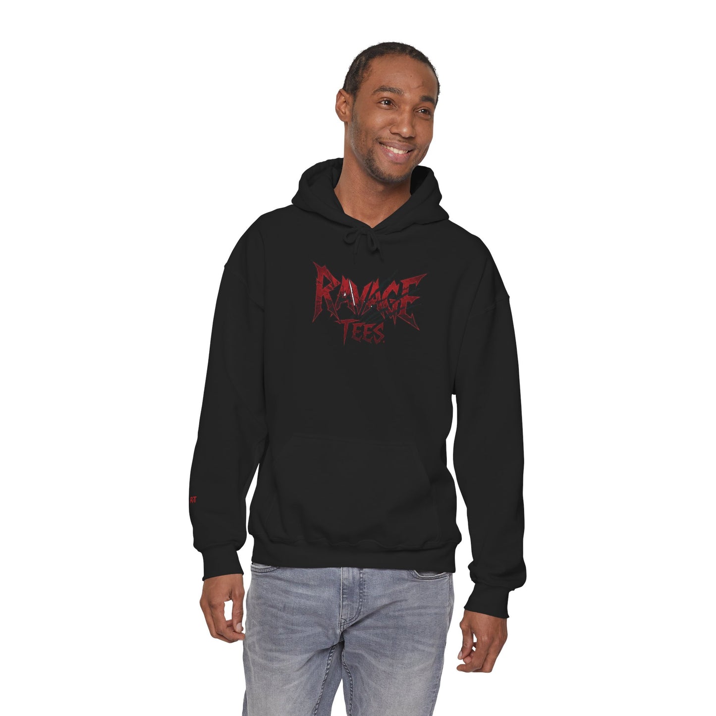 Black Tiger & Rose Graphic Hoodie