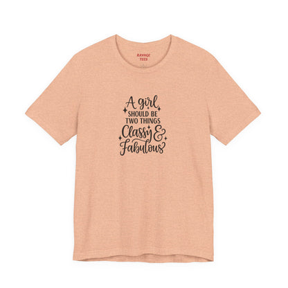 "Classy & Fabulous" Graphic Tee | Women's Fashion T-Shirt