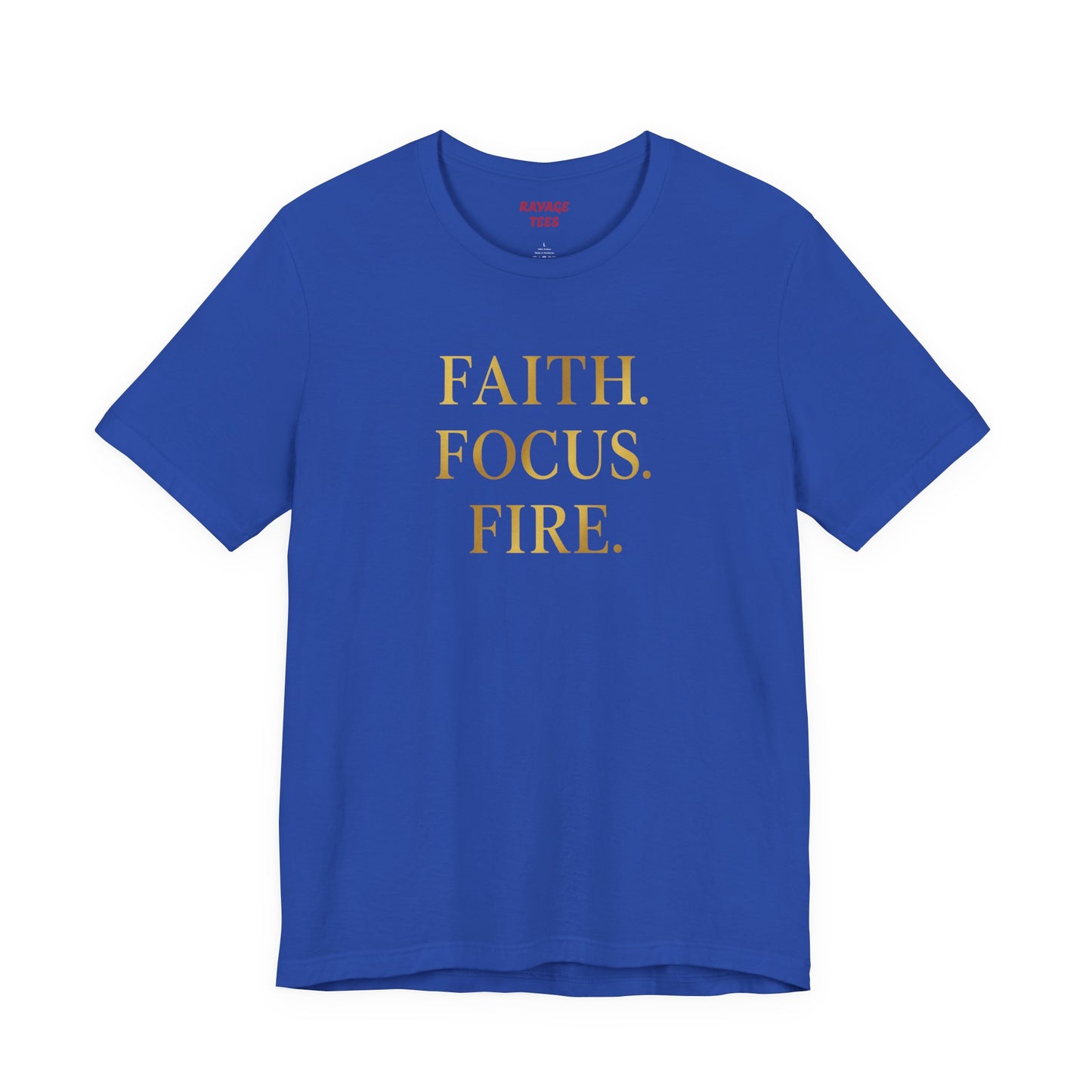 Faith Focus Fire T-Shirt | Inspirational Christian Tee