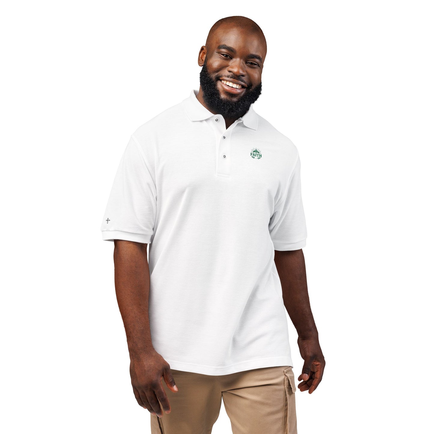 Faith Embroidered Unisex Polo Shirt