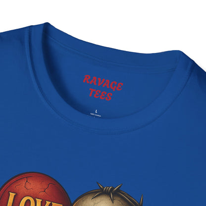 Love & Hate Skull Graphic Tee