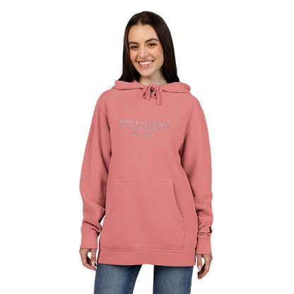Shutt1eman Embroided Vintage Pigment Black-Dyed Hoodie