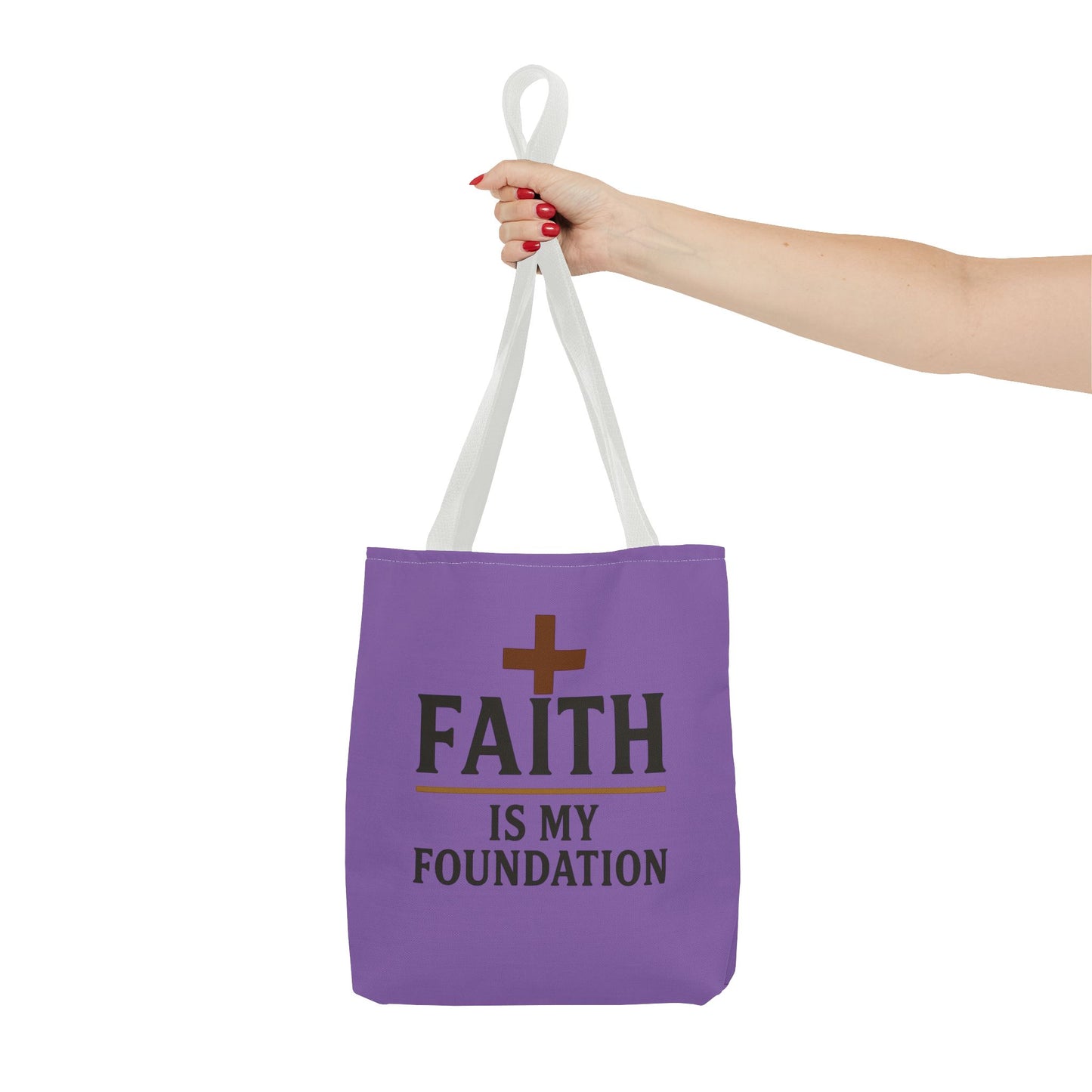 Faith Is My Foundation Tote Bag, Inspirational Gift for Believers, Church Fundraiser, Stylish Shopping Bag, Everyday Tote, Christian [...]