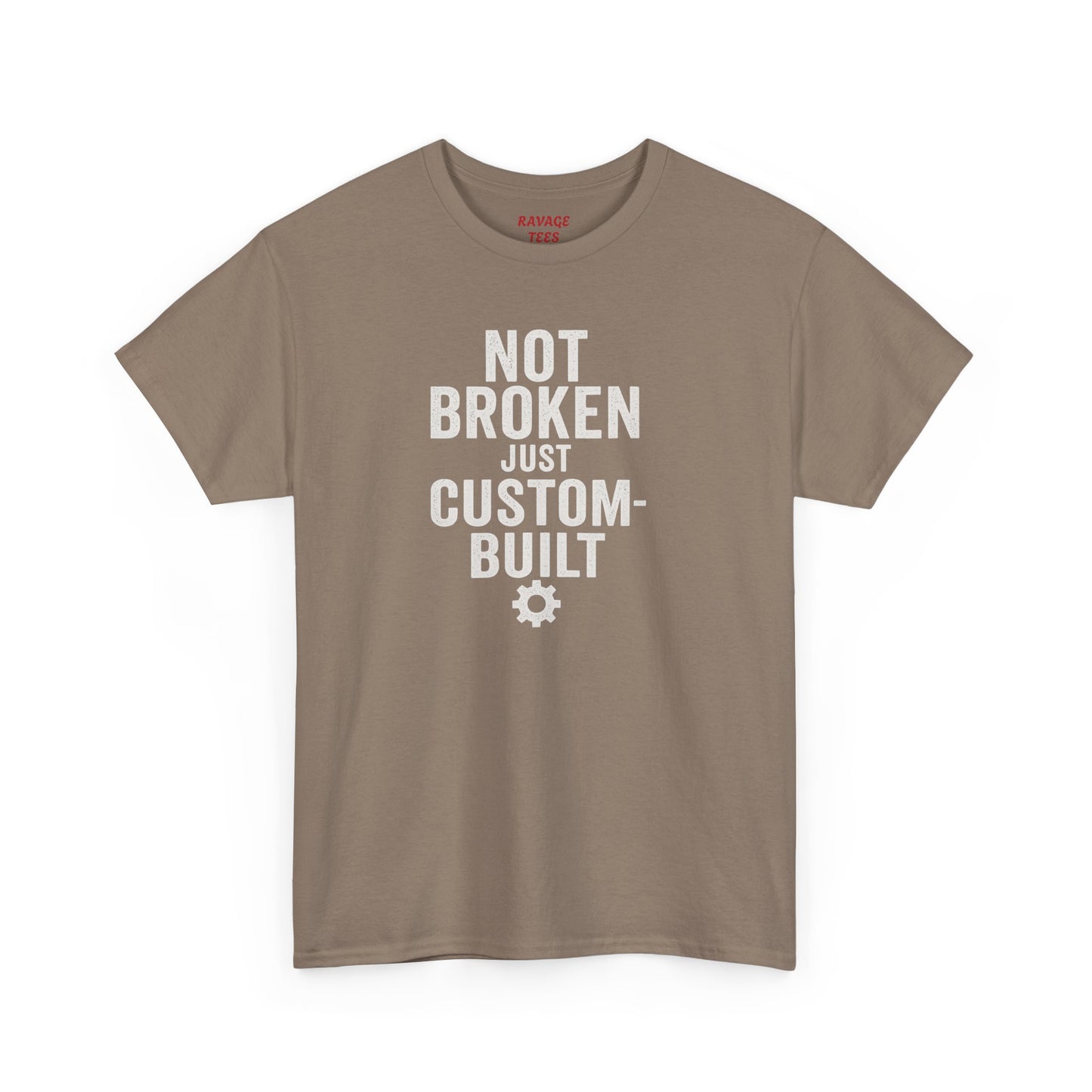 Not Broken Just Custom-Built | Unisex Graphic Tee – Garage Edition