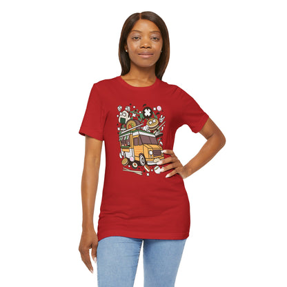 Cute Vintage Street Food Van Tee