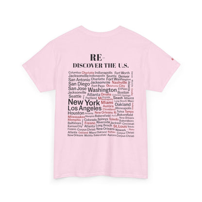 RE-DISCOVERVER the U.S. Unisex Heavy Cotton Tee